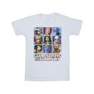 Guardians Of The Galaxy Girls Character Squares Cotton T-Shirt / White